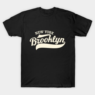 Vintage New York Brooklyn ,Vintage  Brooklyn Schriftzug, Vintage Brooklyn Logo T-Shirt